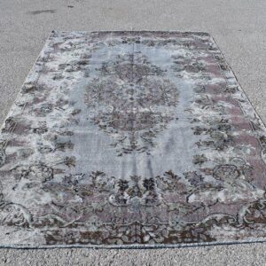 5.8 ft. x 9.3 ft. Vintage Overdyed Rug TR32243 Image 1