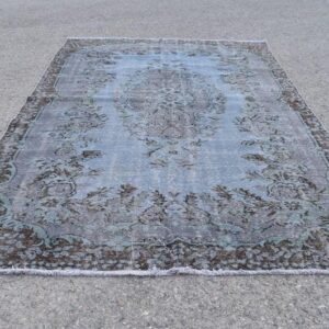 5.6 ft. x 9.3 ft. Vintage Overdyed Rug TR32283 Image 1
