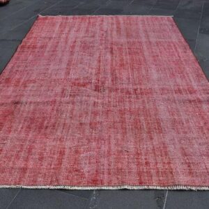 4.9 ft. x 8 ft. Vintage Overdyed Rug TR32293 Image 1