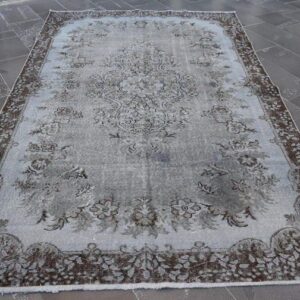5.7 ft. x 9.7 ft. Vintage Overdyed Rug TR32323 Image 1