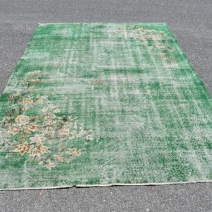 6.3 ft. x 9.5 ft. Vintage Overdyed Rug TR32343 Image 1