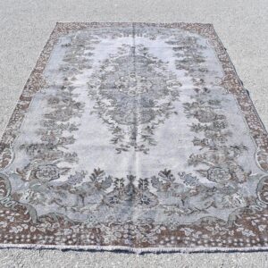5.6 ft. x 9.2 ft. Vintage Overdyed Rug TR32383 Image 1