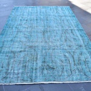 5.8 ft. x 8.6 ft. Vintage Overdyed Rug TR32403 Image 1