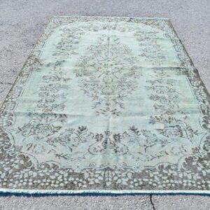 5.6 ft. x 9.3 ft. Vintage Overdyed Rug TR32443 Image 1