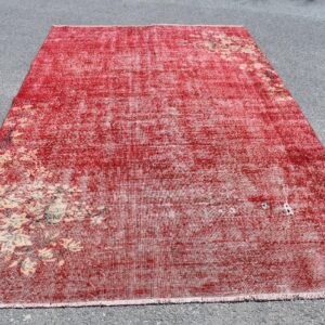 6.1 ft. x 10.3 ft. Vintage Overdyed Rug TR32473 Image 1