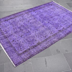 4.2 ft. x 6.9 ft. Vintage Overdyed Rug TR32503 Image 1