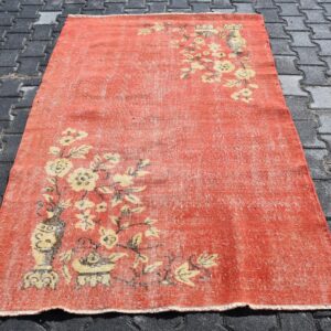 4.1 ft. x 7 ft. Vintage Overdyed Rug TR32533 Image 1