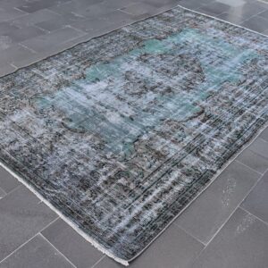 5.8 ft. x 9.5 ft. Vintage Overdyed Rug TR32603 Image 1
