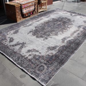 6.3 ft. x 10.4 ft. Vintage Overdyed Rug TR32883 Image 1