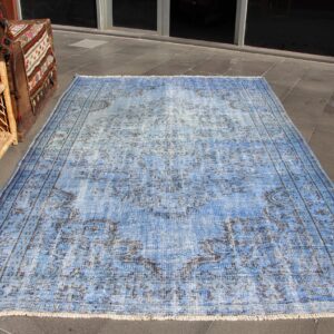 5.2 ft. x 8.3 ft. Vintage Overdyed Rug TR32943 Image 1