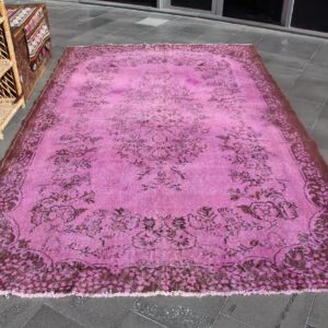 6.2 ft. x 9.9 ft. Vintage Overdyed Rug TR32963 Image 1