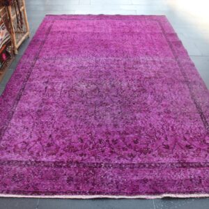5.6 ft. x 9.6 ft. Vintage Overdyed Rug TR32983 Image 1