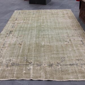 6.6 ft. x 9.9 ft. Vintage Overdyed Rug TR33023 Image 1