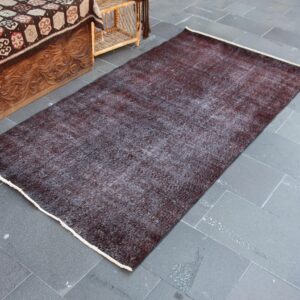 3.7 ft. x 6.9 ft. Vintage Overdyed Rug TR33133 Image 1