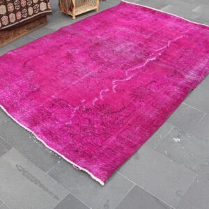 6.1 ft. x 8.9 ft. Vintage Overdyed Rug TR33203 Image 1