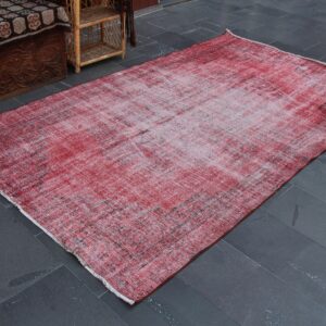 5.3 ft. x 9.3 ft. Vintage Overdyed Rug TR33213 Image 1