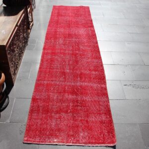 2.6 ft. x 10.6 ft. Vintage Overdyed Rug TR33343 Image 1
