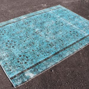 5.3 ft. x 7.1 ft. Vintage Overdyed Rug TR33363 Image 1