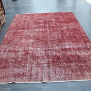 6.7 ft. x 9.6 ft. Vintage Overdyed Rug TR33383 Image 1
