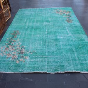 6.7 ft. x 10.3 ft. Vintage Overdyed Rug TR33433 Image 1