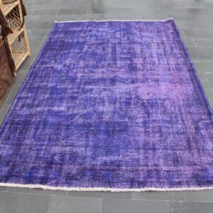 5.8 ft. x 9.7 ft. Vintage Overdyed Rug TR33513 Image 1
