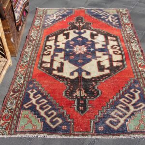 3.9 ft. x 6.4 ft. Vintage Turkish Rug TR33587 Image 1