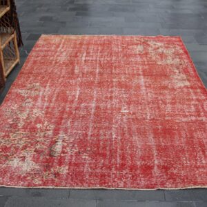 6.5 ft. x 9.3 ft. Vintage Overdyed Rug TR33713 Image 1