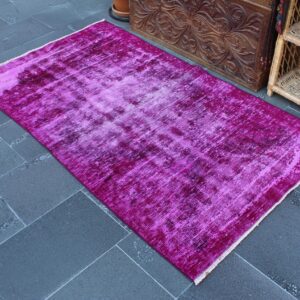 3.3 ft. x 5.6 ft. Vintage Overdyed Rug TR33743 Image 1