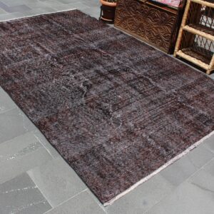 5.9 ft. x 9.6 ft. Vintage Overdyed Rug TR33753 Image 1