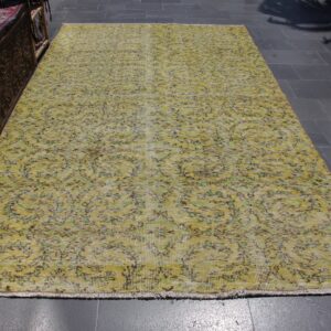 6 ft. x 10.5 ft. Vintage Overdyed Rug TR33773 Image 1