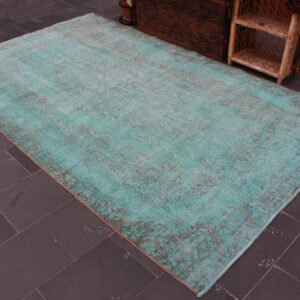 5.5 ft. x 9.3 ft. Vintage Overdyed Rug TR33813 Image 1