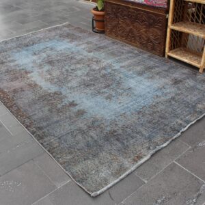 5.6 ft. x 8.9 ft. Vintage Overdyed Rug TR33893 Image 1
