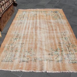 4.5 ft. x 6.8 ft. Vintage Overdyed Rug TR33933 Image 1