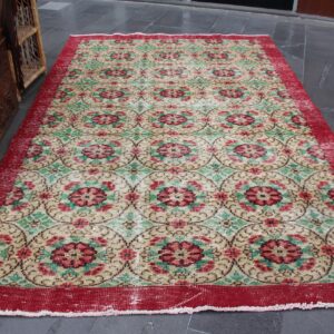 6.1 ft. x 9.5 ft. Vintage Turkish Rug TR33937 Image 1