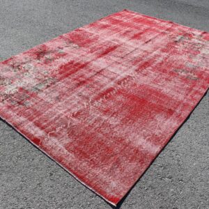 6.2 ft. x 9.4 ft. Vintage Overdyed Rug TR34213 Image 1