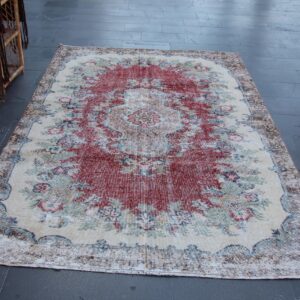 5.8 ft. x 9.4 ft. Vintage Turkish Rug TR36607 Image 1
