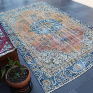 6.1 ft. x 10.6 ft. Vintage Turkish Rug TR39057 Image 1