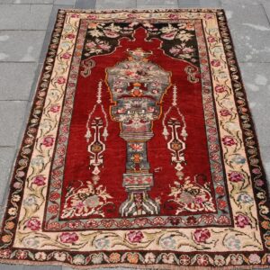 3.8 ft. x 5.5 ft. Vintage Turkish Rug TR42947 Image 1