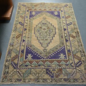 3.6 ft. x 5.1 ft. Vintage Turkish Rug TR43037 Image 1