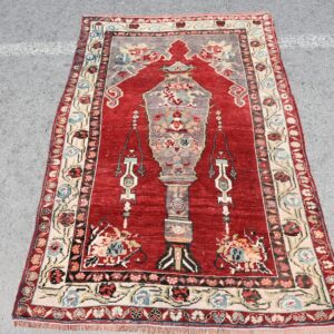 3.8 ft. x 5.8 ft. Vintage Turkish Rug TR43597 Image 1