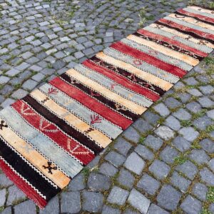 2.5 ft. x 9.4 ft. Vintage Kilim Rug TR61112 Image 1