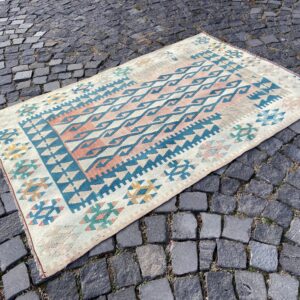 3.7 ft. x 5.5 ft. Vintage Kilim Rug TR61142 Image 1