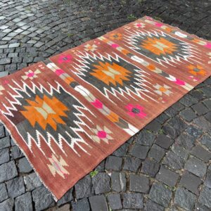 4.1 ft. x 7.1 ft. Vintage Kilim Rug TR61252 Image 1