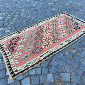 3.3 ft. x 5.9 ft. Vintage Kilim Rug TR61332 Image 1