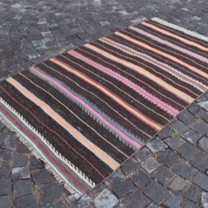 4 ft. x 7.2 ft. Vintage Kilim Rug TR61362 Image 1
