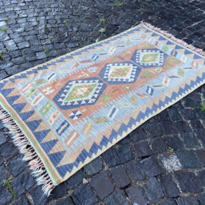 3.4 ft. x 5.5 ft. Vintage Kilim Rug TR61552 Image 1