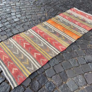 2.7 ft. x 11.5 ft. Vintage Kilim Rug TR61712 Image 1