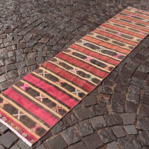 1.9 ft. x 8.5 ft. Vintage Kilim Rug TR61722 Image 1