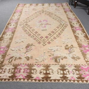 6.6 ft. x 11.4 ft. Vintage Kilim Rug TR61752 Image 1