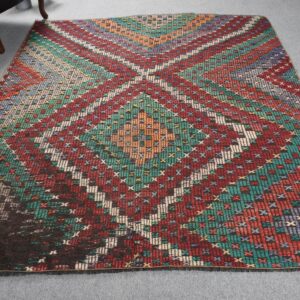 6.3 ft. x 7.7 ft. Vintage Kilim Rug TR61792 Image 1